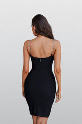 Kimberly Black Bandage Bodycon Dress